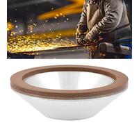 Ejoyous Muela Abrasiva de Diamante Muela de Copa 100 mm, Afiladora de Cadena para Cuchillos, Compatible con Amoladora Angular, Grano 180, Material Diamante, Aleación de Aluminio, Resina
