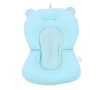 Ejoyous Neta de Soporte para el Asiento del Baño del bebé, Cojín de Asiento Recién Nacido Infantil sin Resbalón Ajustable, Seguro, Cómodo, Seguidor de la Bañera de Bañera Durante 0 a 6 (oso azul)