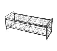 Ejoyous Organizador de Latas de 2 Niveles, Acero Al Carbono, Diseño Apilable, Estantes Ajustables, Capacidad para 64 Latas, Ideal para Almacenamiento en Despensa de Cocina