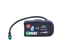 Ejoyous Pantalla de Bicicleta Eléctrica, Pantalla de Bicicleta Eléctrica LED Resistente Al Agua para Pantalla de KT-LED880 36V 48V Medidor de Pantalla Accesorios de Bicicleta