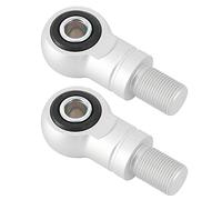 Ejoyous Par de Adaptadores de Amortiguador para Motocicleta, Aleación de Aluminio, Aumento de para Vehículos Todo Terreno y Todoterreno con Orificios de 10 Mm (un Tipo de Plata)