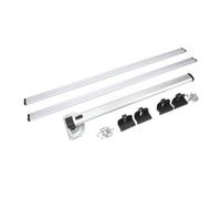 Ejoyous Pata de Mesa Plegable y Riel Deslizante, Aleación de Aluminio, Diseño Plegable, Patas de 28,5 Pulgadas y Rieles de Guía Dobles de 38,6 Pulgadas para Uso en Vehículos Recreativos Yates