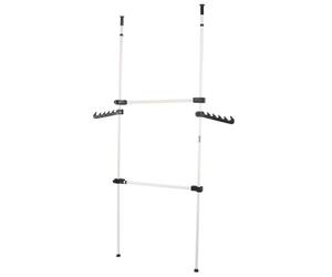 Ejoyous Perchero telesc¨®pico con barra telesc¨®pica, de armario, armario telesc¨®pico de suelo a techo, multifunci¨®n para dormitorio, sal¨®n, tiendas de ropa (80-139 cm)