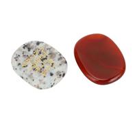 Ejoyous Piedra de Aliento Grabada, Grabados Claros de Palabras Motivacionales Proceso de Pulido 2 Piezas para Jarras