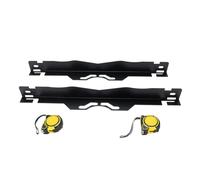 Ejoyous Placa de Herramienta de Alineación de Ruedas de 2 Piezas, Herramienta de Alineación de Ruedas de Acero de Aleación con 2 Cintas Métricas de 5 M para Automóvil SUV ATV