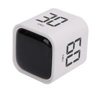 Ejoyous Pomodoro Timer Cube Temporizador de Cuenta Regresiva Gestión del Tiempo Volumen de Temporización Ajustable Temporizador de Rotación Tipo C de Carga Rápida Reloj de (White)