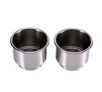 Ejoyous Portavasos de Acero Inoxidable de 2 Uds, Soporte para Bebidas Resistente Al óxido, Fácil de Instalar para Mesa de Barco Marino RV