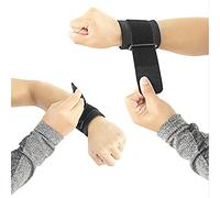 Ejoyous Protector de Muñeca, Protector de Goma Ajustable, Soporte Liviano para Atletas de Ciclismo, Comodidad Transpirable para Actividades Deportivas (Black)