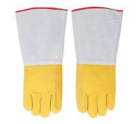 Ejoyous Protectores LN2, Criogénicos de Piel de Vaca de 40 Cm, Diseño Resistente Al Frío de 3 Capas hasta -320 °F, Palma Reforzada y Puño Extendido para Almacenamiento en Frío con Nitrógeno Líquido y