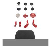 Ejoyous Pulgares de Metal Establecieron Pulgares Magnéticos, Paletas Metálicas para un Controlador de Series 2, Caja Protectora EVA (rojo)