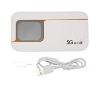 Ejoyous Punto de Acceso Móvil 5G, Punto de Acceso WiFi Portátil IP67 Resistente Al Agua 7100 MAh WIFI6 2,4 GHz/5,8 GHz 16 Dispositivos con Ranura para Tarjeta SIM, para Viajes