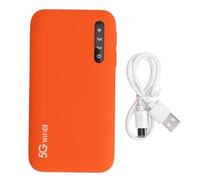 Ejoyous Punto de Acceso Móvil 5G, WiFi Portable 6 Enrutador con 2.4 GHz y 5.8 GHz y una Ranura de Tarjeta SIM Admite hasta 16 Dispositivos, 6100 MAh Battery