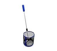 Ejoyous Recogedor de Pelotas de Tenis de Mesa con Capacidad para 120 Pelotas Accesorio de Nailon Ligero Poste Ajustable de 58 a 92 Cm Ideal para Entrenamientos y Torneos