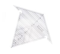 Ejoyous Regla de Cuña de Costura Regla de Acolchado Transparente Acrílica Escala Precisa de 60 Grados y 120 Grados Marcas Claras para Patrones de Costura de Colchas Dibujo Corte de Tela Diseñadores de