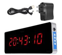 Ejoyous Reloj Digital de Pared LED, 36x13x3 cm, con Pantalla de Temperatura, Calendario y Fecha