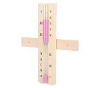 Ejoyous Sauna Reloj Timer de de de 15 Minutos Accesorio de Sauna de Madera para la Sala de Spa Decoración de la Oficina con Diseño de Paredes Colgantes