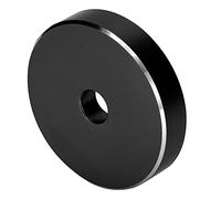 Ejoyous Schallplatten Adapter 45 RPM, adaptador de giro de disco, adaptador de sujeción, rotación estable para discos de gran agujero, adaptador para tocadiscos, compatible con (Black)
