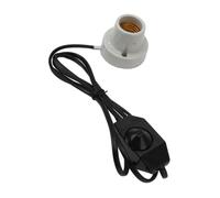 Ejoyous Soporte de Lámpara Cerámica para Reptiles E27, Portalámparas con Interruptor de Calor, Adaptador de Enchufe Cerámico con Interruptor de Luz para Lagarto, Tortuga, Galápago (Enchufe de la UE