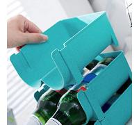 Ejoyous Soporte de Latas de Cerveza, Rejilla de Bebidas de Refrigerador Apilables para Dos Botellas, con Diseño Práctico, Material Premium, Ahorro de Espacio, Almacenamiento Estable, Contiene Dos