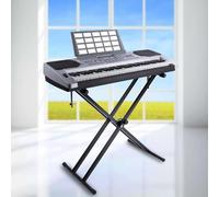 Ejoyous Soporte de Teclado, Plegable Soporte para Teclado de doble Refuerzoa , Altura Ajustable Soporte para Teclados Electrónicos Piano, diseño En Forma de X, para Niño y Aficionado Principiante