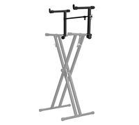Ejoyous Soporte electrónico para piano de dos caras, estable y duradero, ancho ajustable 41-68 cm, con almohadilla de goma para casa, escuela, estudio, teclado y banco