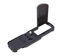 Ejoyous Soporte L para Cámara con Empuñadura en L, Aleación de Aluminio con Placa de Liberación Rápida con Agarre de Madera para Cámara X 100VI (Black)