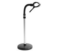 Ejoyous Soporte para secador de Pelo, Soporte Manos Libres secador Pelo Acero Inoxidable Altura Ajustable Giratorio de 360 Grados Soporte secador Pelo y Plancha con Base Pesada