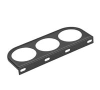 Ejoyous Soporte Triple de Vaina de Calibre de 52mm, Soporte de Calibre de 3 Orificios de Hierro para Tablero de Automóvil, Monitoreo de Voltaje de Temperatura de Aceite Turbo Boost