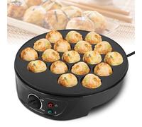Ejoyous Takoyaki Pan Electric, Takoyaki Maker with Takoyaki Picks Electric Cast Iron Pancake Ball Maker with 18 Holes, for Making Japanese Takoyaki