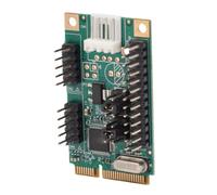 Ejoyous Tarjeta Controladora PCIe a 2 Puertos Serie, Tarjeta de Expansión de Interfaz Serie PCI Express PCB con Chip CH382L, hasta 8 Mbps, FIFO de 256 Bytes, para Servidores POS de Control Industrial