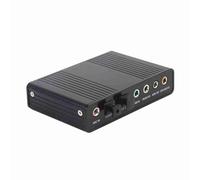 Ejoyous Tarjeta de sonido de 6 canales, tarjeta de sonido USB 5.1 adaptador de salida óptica digital digital externo SPDIF para PC