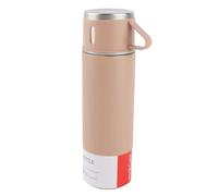Ejoyous Taza con Aislamiento Al Vacío Taza de Vacío de Acero Inoxidable Botella Térmica Portátil de 500 Ml con Fondo Antideslizante para Beber con una Sola Prensa para Viajes, Automóviles, Oficinas,