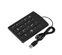 Ejoyous Teclado numérico, teclado numérico mecánico ultrafino, teclado numérico USB, 19 teclas, pequeño teclado portátil con cable de 1,5 m para ordenadores portátiles de escritorio