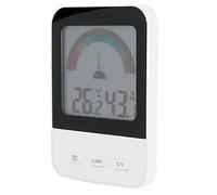 Ejoyous Termómetro Digital Higrómetro ABS LCD Retroiluminación Medidor de Temperatura de 32 a 122 Fahrenheit 24 Horas Registros Máximos Mínimos para Habitaciones Interiores Invernadero Escritorio o