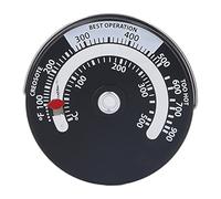 Ejoyous Termómetro Magnético para Horno, Termómetro para Horno para Chimenea, Resistente Al Calor 0-500 °C, Alta Precisión con Esfera de Aleación de Aluminio para Estufa de Leña, Estufa