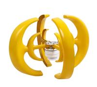 Ejoyous Turbina Eólica, Generador Eólico de Aleación de Acero y Plástico, Rotor Externo de 4 Palas de 1200 W, Arranque de 2 M/s, Clasificación de 12 M/s, Rueda de 0,9 para Uso de Energía Híbrida en