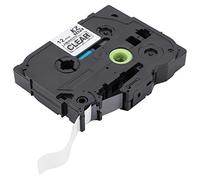 Ejoyous TZE-231 12 Mm Etiqueta Banda Etiqueta Cinta de Marcado Compatible con Impresora 8m Longitud de Abrasión Impermeable Resistente a las Etiquetas de Carpetas de (TZE-131)