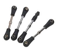 Ejoyous Varilla de Dirección Ajustable, Enlace de Dirección Drag Link 4pcs 62-71mm Metal Plástico Resistente Antidesgaste Anticorrosión con Tornillos M3 para Vehículo RC 1/10 Todo Terreno