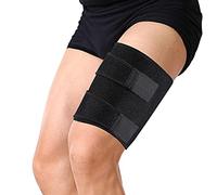 Ejoyous Vendaje para Muslos Soporte para Muslos Vendaje para Muslos Compresión Ajustable con y Correa Antideslizante Soporte Manga de Compresión Fun Protectora