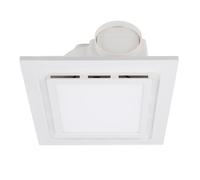 Ejoyous Ventilador de Baño con Luz, Extractor de Baño, Ventilador de Baño Silencioso, 1 Sone, Ventilación de 140 CFM, Ventilación de Ducha Montada en el Techo para 100 Pies Cuadrados, 10