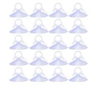 Ejoyous Ventosas de Cristal para Parabrisas de Coche, Anillo de Goma, Ventosas de Fijación para Visera Solar, 20 Piezas de 4,5 Cm para Uso en Ventanas de Parabrisas de Vehículos en Coches, Cocinas,