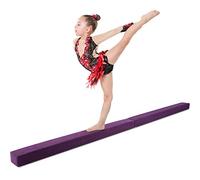 Ejoyous Viga de equilibrio plegable, de ante sintético, plegable, con pies de acero inoxidable, para niños, adultos, principiantes, entrenamiento en casa, 222 x 10 x 7 cm