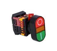 EJPPDHCO APBB-22/AS22/PPBB-30 de 22mm/25mm/30mm, Interruptor de botón de Encendido/Apagado, 10A/660V, reinicio automático/Interruptor de luz momentáneo(Blue,12 V)