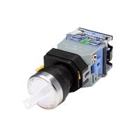 EJPPDHCO LA38-11XD/2 Interruptor de botón Giratorio con lámpara 22 MM 2 Posiciones 3 Posiciones Perilla de Enganche interruptores Multicolor Opcional(White,3 Position_1NO 1NC_380V)
