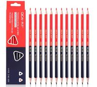 EJRUP 12 Piezas Tiza Costura de dos Cabezas, Tizas De Sastrería, Tiza Costura Lápiz de Marca de Costura Marcadores de Tela Lápices Textiles,para Marcar, Telas, Artesanía, Costura