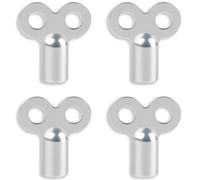 EJRUP 4 Piezas Kit uego de llaves de purgado de radiadores, Llave cuadrada para radiado, robusto y estable, reduce el ruido, llave para purgar radiadores