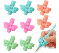 EJRUP 8 Piezas Agarres para Lápices,Adaptador Lapiz para Niños, Agarre de Lápiz, Soporte de Lápiz de Niños Herramienta de Corrección de Postura de Escritura