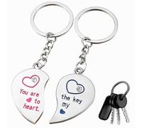 EJRUP Un Par de Llaveros Corazón Pareja you are to heart Puzzle de Corazón Regalo Romántico para Parejas,Llavero,Llaveros,Llaveros Para Parejas