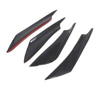 EJUOYO Alerón Delantero para Coche 4 Piezas de alerones Laterales para Parachoques Delantero, divisores, universales, Negros, Protectores de Parachoques Difusor Deportivo(Carbon Fibre)