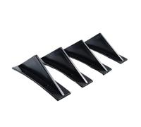 EJUOYO Alerón Delantero para Coche Difusor de Parachoques Trasero Universal de Fibra de Carbono Modificado para Coche, 4 Unidades, anticolisión. Difusor Deportivo(Bend Black)